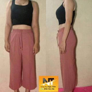 Quần đũi nữ ống rộng lững