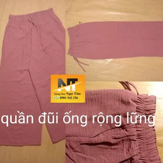 Quần đũi nữ ống rộng lững