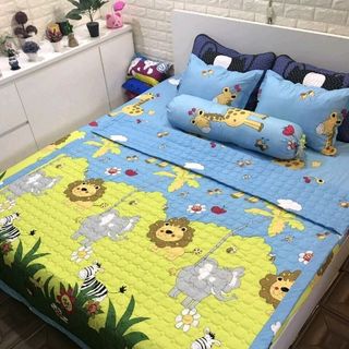 Bộ ra gối cotton poly 5 món