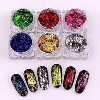 Set nhũ nail Hàn Quốc 6 ô giá sỉ