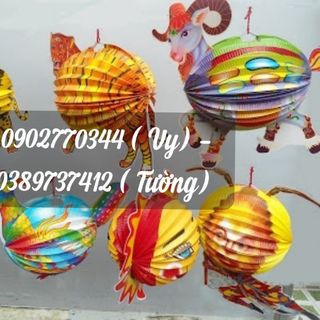 LỒNG ĐÈN TRUNG THU - LỒNG ĐÈN GIẤY - LỒNG ĐÈN NHỰA PIN