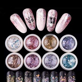 Set nhũ nail 8 ô Hàn Quốc giá sỉ