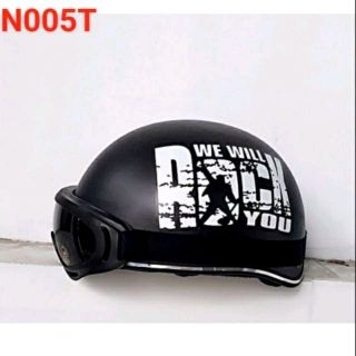 Nón bảo hiểm 1/2 tặng kính