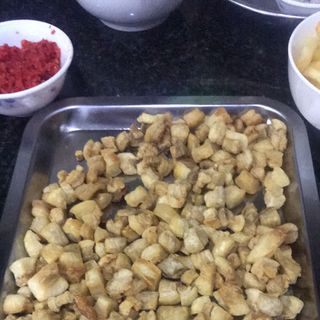 Tóp mỡ chiên nước mắm tỏi ớt