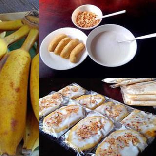 Kem chuối mít hộp lớn