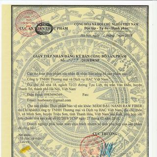 Mầm đậu nành nguyên xơ
