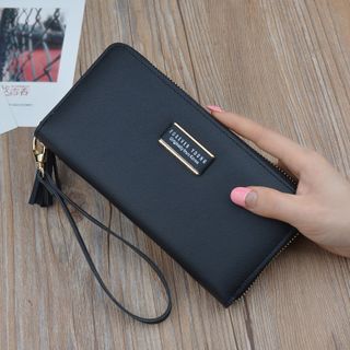 Ví/ BópNữ Dài D8219 2 Màu - Đen/Đỏ Cực Đẹp dáng ví cầm tay