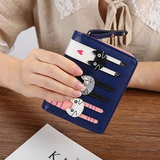 Ví Nữ 3 mèo dễ thương xinh xắn dây kéo D8254 giá sỉ
