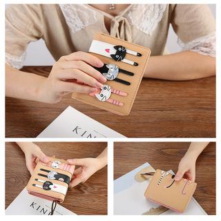 Ví Nữ 3 mèo dễ thương xinh xắn dây kéo D8254