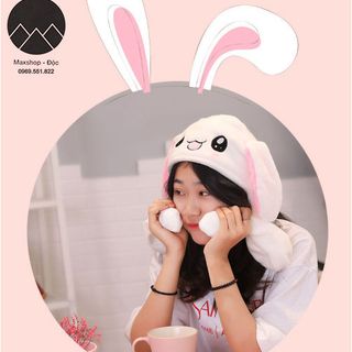 Mũ tai thỏ giật theo nhạc hot hit