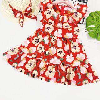 Đầm Chất Lụa Bông Mềm Kèm Nón