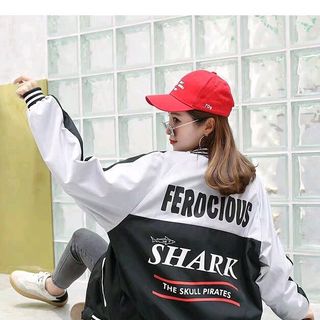 ÁO KHOÁC DÙ NAM ÁO KHOÁC DÙ NỮ CÓ IN CHỮ SHARK