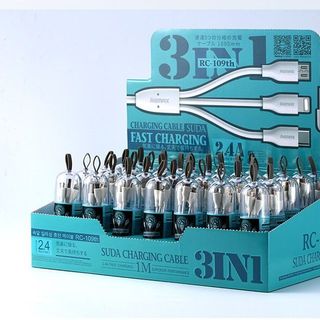 Dây sạc đa năng 3 trong 1 Pisen