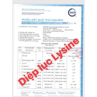 DIỆP LỤC LYSINE ĐÁNH TAN TÁO BÓN
