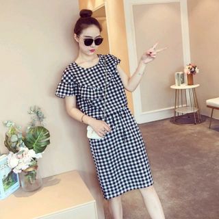 váy katte dây cột eo