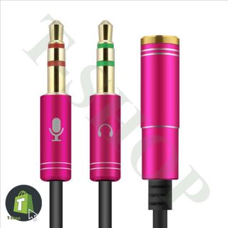 Cáp chuyển đổi cổng tai nghe 35 sang Mic và Audio