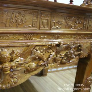 Sập thờ gỗ mít chân 14