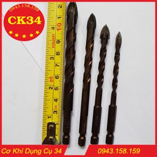 Mũi khoan Gạch men Thủy tinh Đá hoa Đa năng 6-8-10-12mm
