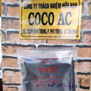 Tấm lọc than hoạt tính 2mm - Đốt không chạy
