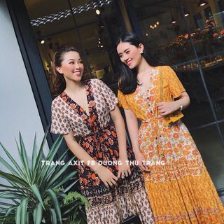 Đầm maxi thổ cẩm giá sỉ