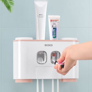 Dụng cụ lấy kem đánh răng tự động Ecoco - Kèm 4 cốc