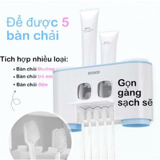 Dụng cụ lấy kem đánh răng tự động Ecoco - Kèm 4 cốc