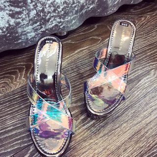 Dép xuồng ánh kim