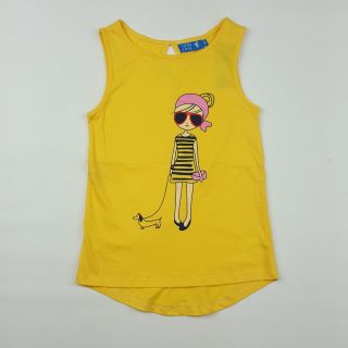 Áo ba lỗ Vạt đuôi áo sau Bé gái Sz 6 - 11 tuổi
