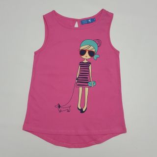 Áo ba lỗ Vạt đuôi áo sau Bé gái Sz 6 - 11 tuổi