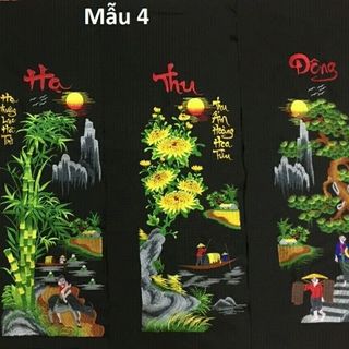 Tranh tứ quý thêu