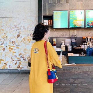 Đầm thun form rộng daisy