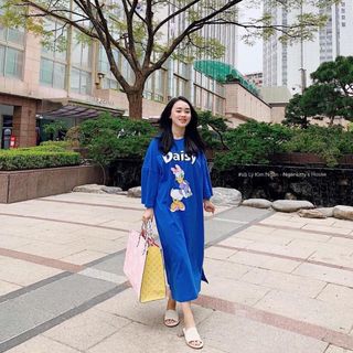 Đầm thun form rộng daisy