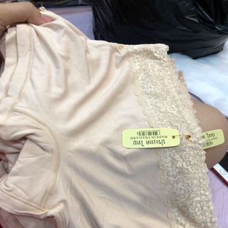 Quần váy cotton pha ren