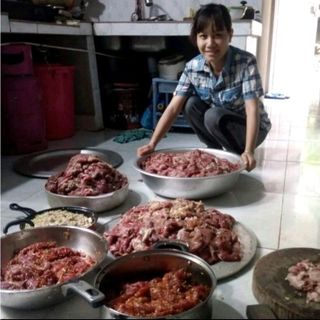 Thịt lợn gác bếp tây bắc