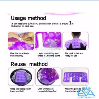 Túi Chườm Vai Muối Đông Đồng Xu Nóng Lạnh Heat Pad With Pouch