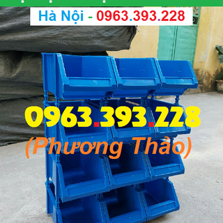 Kệ dụng cụ xếp chồng hộp nhựa đựng linh kiện giá rẻ tại kho Hà Nội giá sỉ