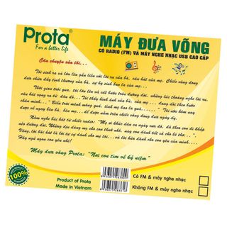 Máy đưa võng có radio FM và máy nghe nhạc USB Prota