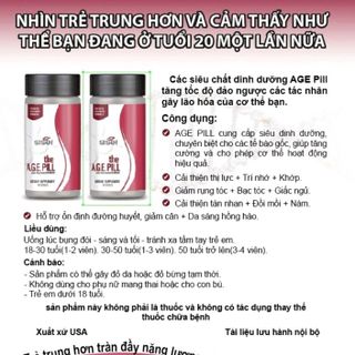Sisel The AGE Pill Phục hồi tế bào gốc. TadasaVn
