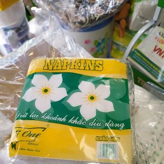 giấy vuông HoaMai giấy ăn loại trải bàn vệ sinh