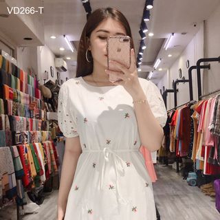 ĐẦM SUÔNG THÊU HOA