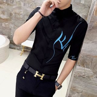 Áo sơ mi nam tay lỡ