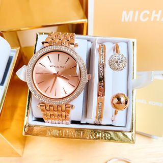 Sét micheaaakors gồm đồng hồ vòng tay full box
