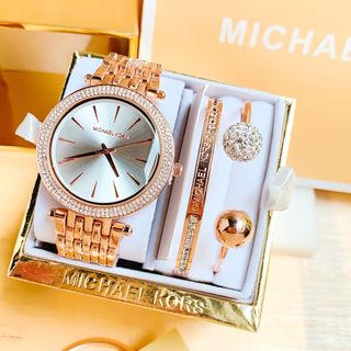 Sét micheaaakors gồm đồng hồ vòng tay full box