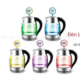 Ấm siêu tốc thủy tinh ĐỔI MÀU Lock Lock