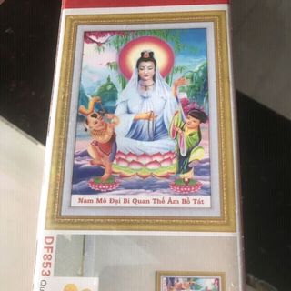 Tranh đính đá thêu thành phẩm Chua có khung