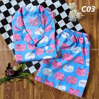 Pizama kate sỉ 10 bộ