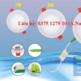 Đèn led âm trần 6W 9W 12W BH 2 năm 1 đổi 1 - giá sỉ rẻ nhất TPHCM Toàn Quốc giá sỉ