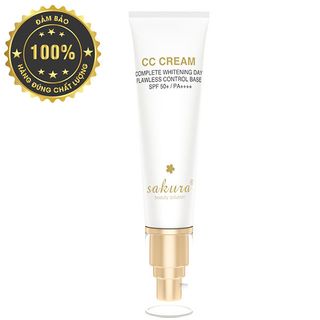 Kem trang điểm Sakura CC Cream Flawless Control Base SPF50 PA 40ml