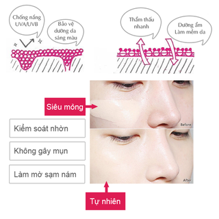 Kem trang điểm Sakura CC Cream Flawless Control Base SPF50 PA 40ml