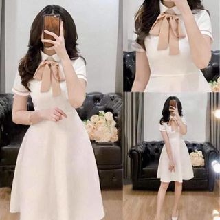 đầm xòe tay viền thơif trang giá sỉ giá bán buôn